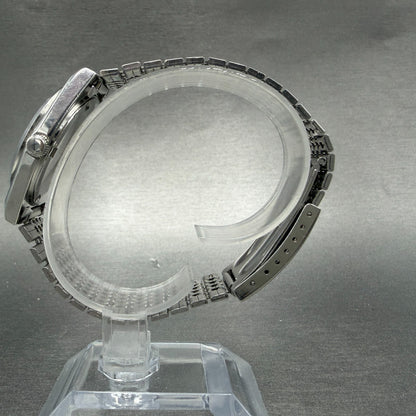 Orient Swimmer Watch Unisex 32mm Silver Dial Silver Tone Date Round New Battery6