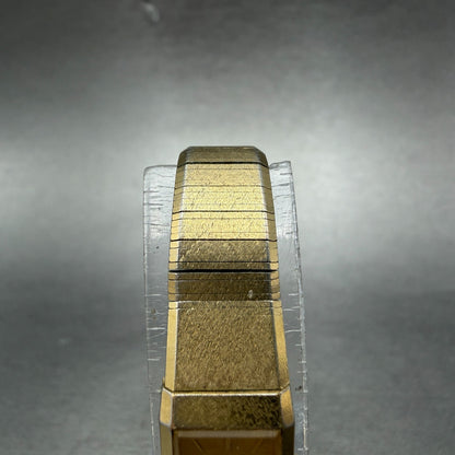 Seiko Tank Watch Women 12mm Champagne Dial Gold Tone 2e20-6259 New Battery P2134