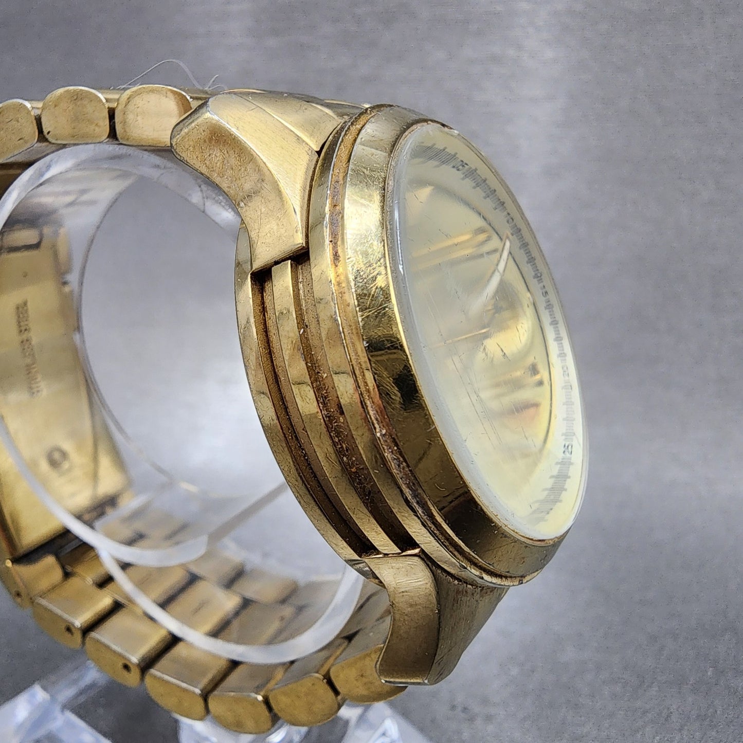 Michael Kors Runway Chronograph Watch Women 38mm Champagne Dial Gold Tone NewBat3