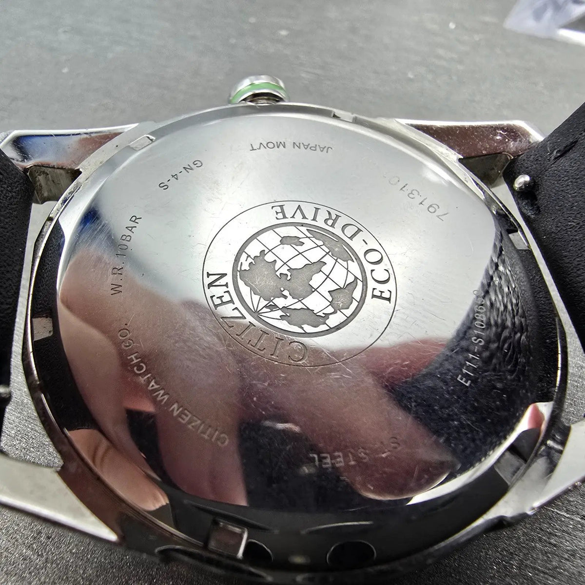 Citizen Eco-Drive CTO Watch Men 42mm Black Dial Silver Date BM6980-08E Runs9