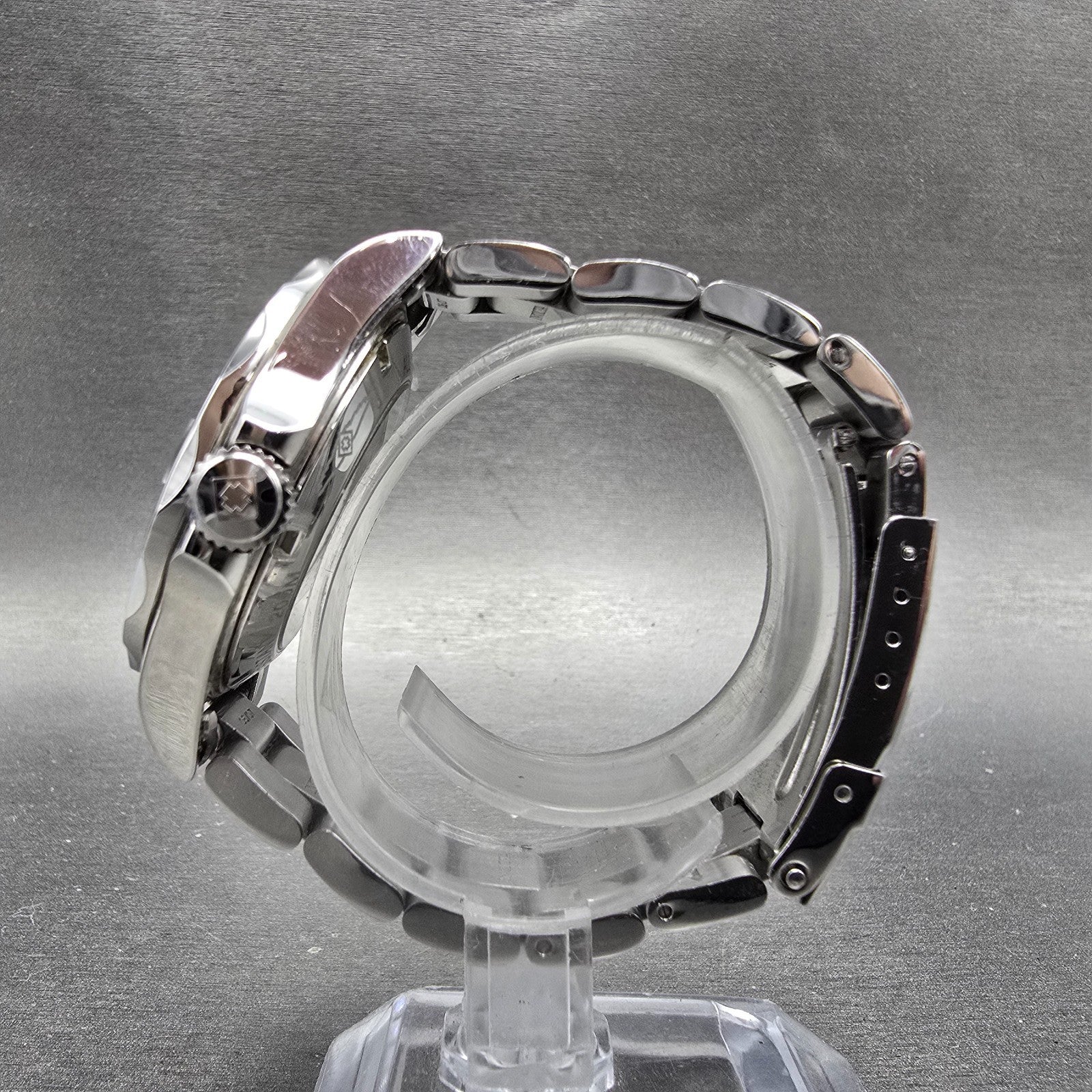 Invicta Pro Diver Automatic Watch Men 40mm Black Dial Silver Tone Date PARTS7