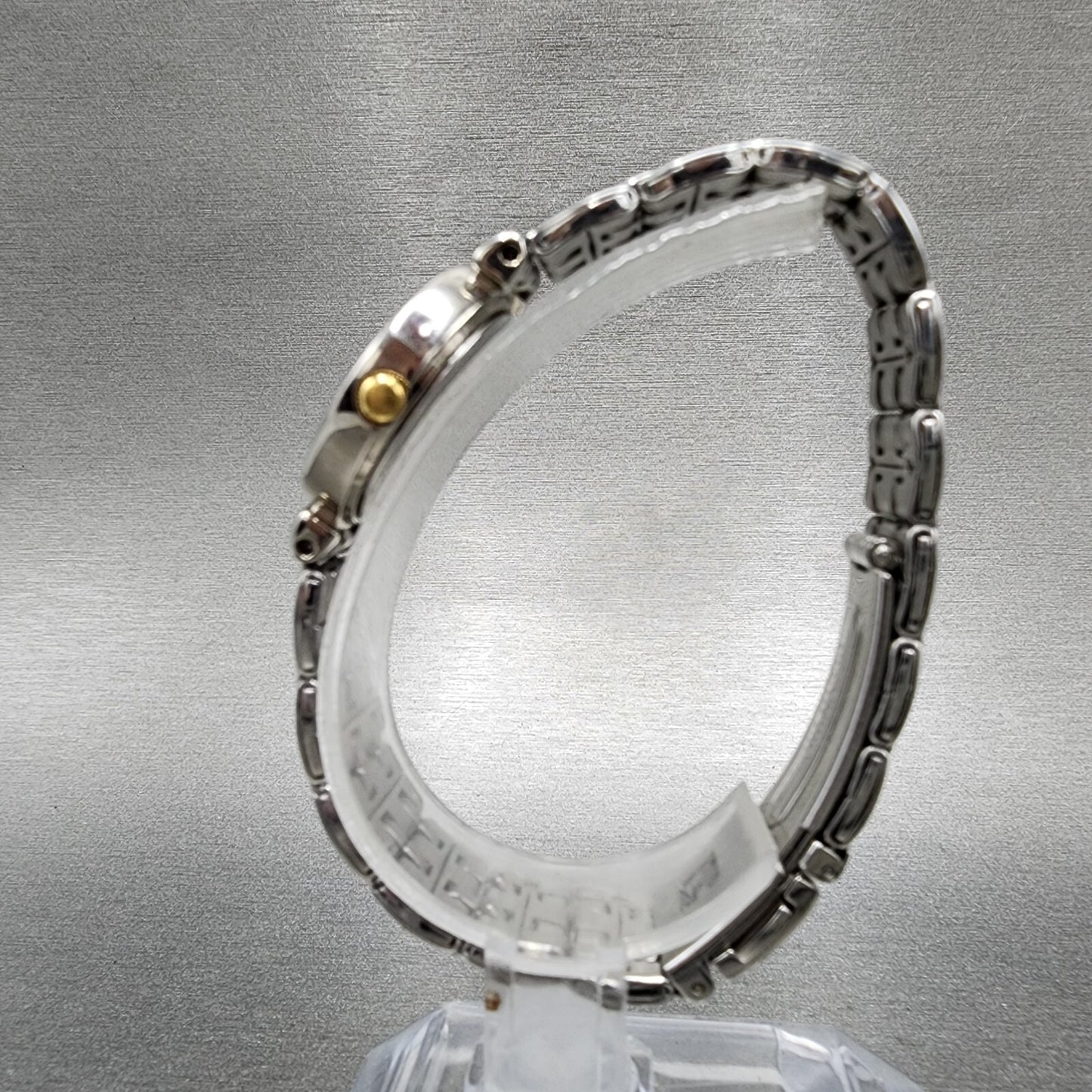 Seiko Solar Watch Women 23mm Champagne Dial Silver Tone V1100a40 Runs6