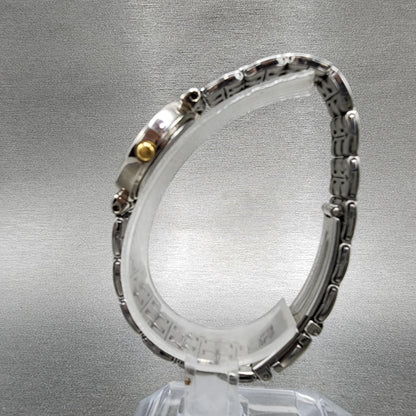 Seiko Solar Watch Women 23mm Champagne Dial Silver Tone V1100a40 Runs6