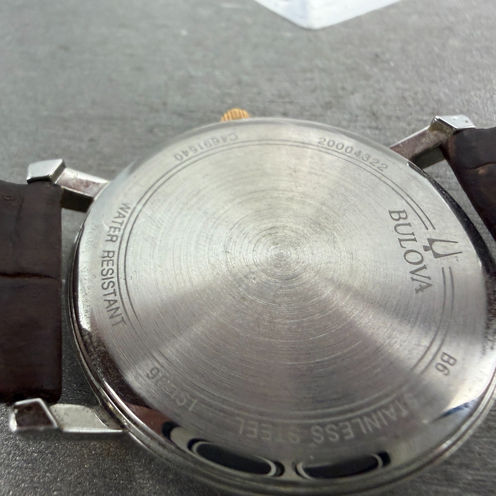 Bulova Watch Men 37mm White Dial Two Tone Date Round 98H51 New Battery9