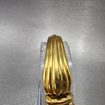 Seiko Watch Women 16mm White Dial Gold Tone Oval Y1505n90 New Battery4