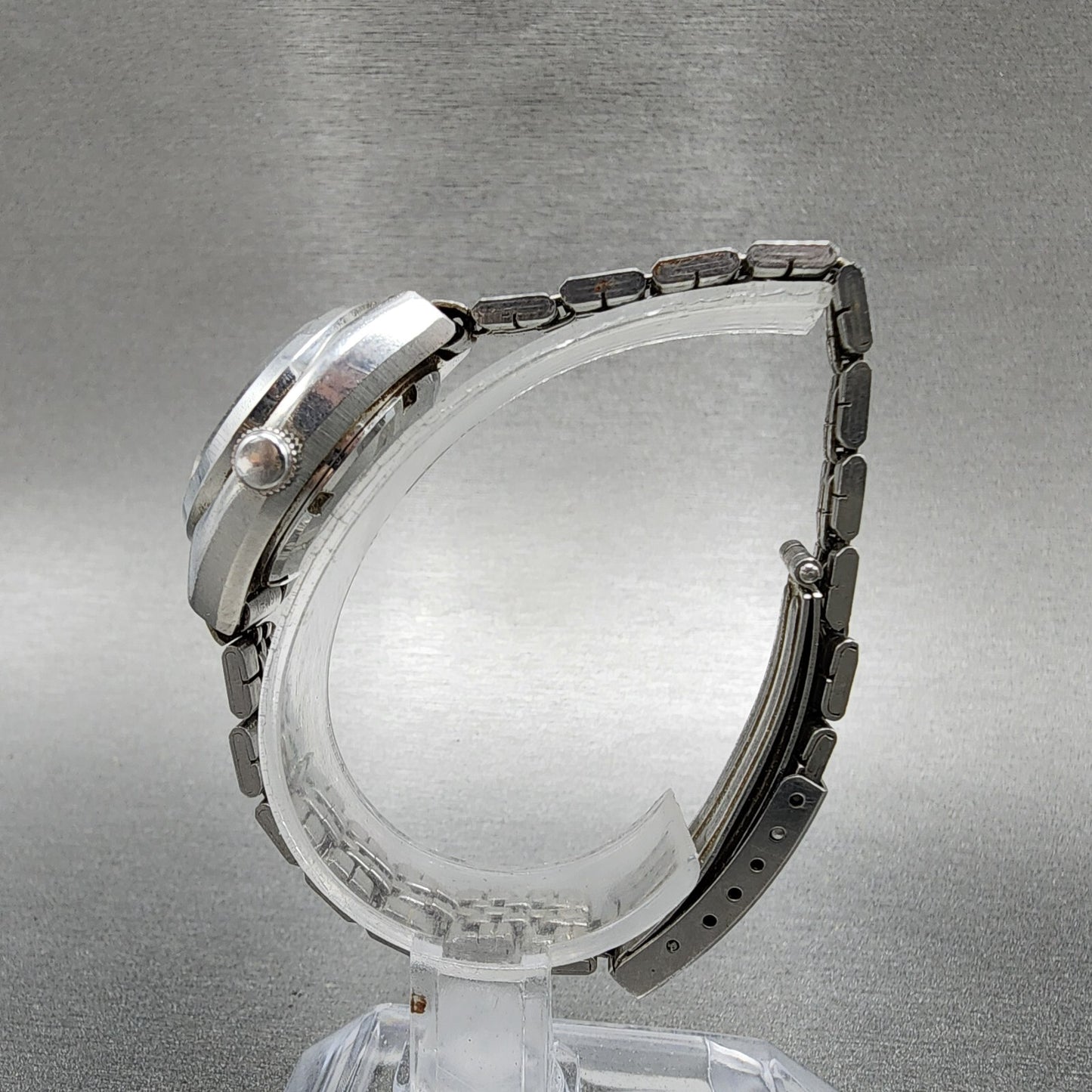 Seiko Automatic Watch Women 25mm Blue Dial Silver Tone Date 22050520 Runs6