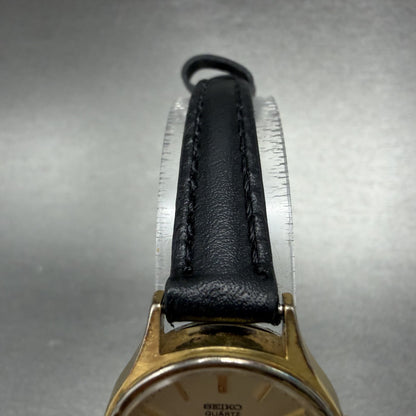 Seiko Watch Women 23mm Champagne Dial Gold Tone Round 4301-0030 New Battery4
