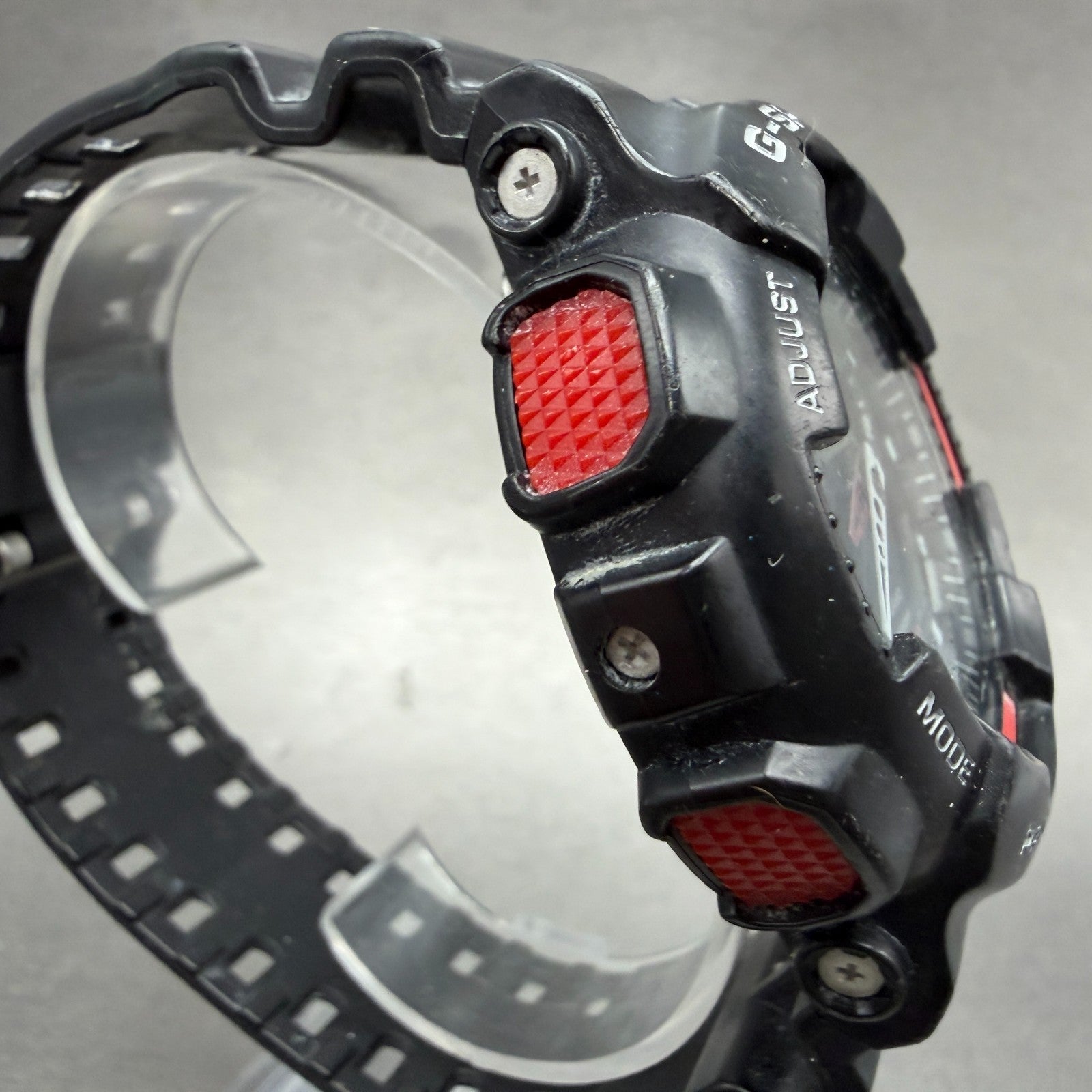 Casio G-Shock GA-100 Watch Men 51mm Black Red Alarm Chrono Daydate New Battery3