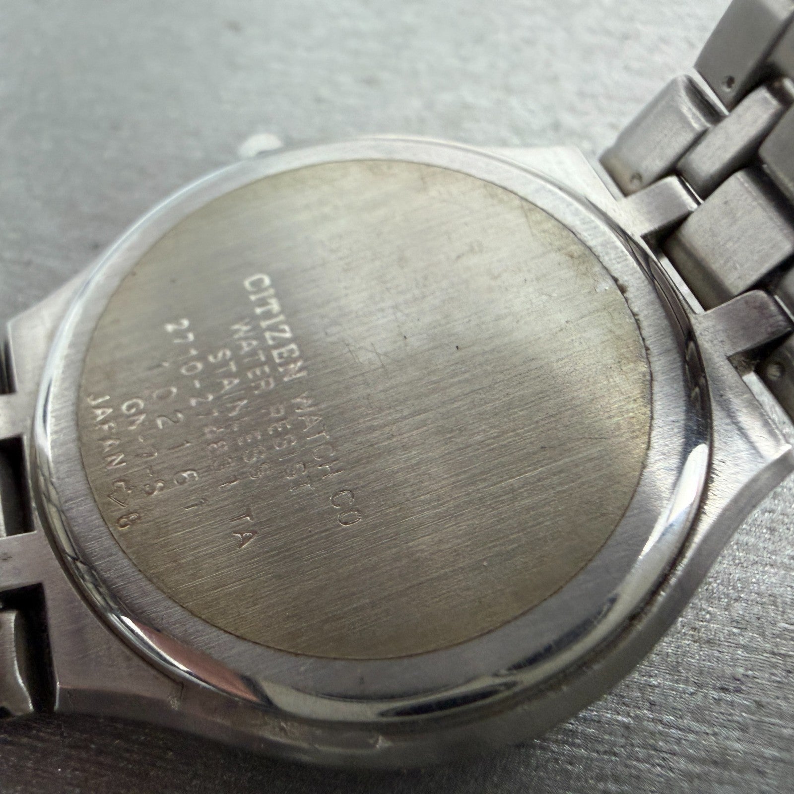 Citizen Exceed Watch Men 34mm White Dial Silver Tone Date 2710-274831 New Batt9