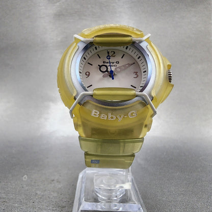 Casio BabyG BG20 Watch Women 40mm White Dial Clear Tone Round New Battery6