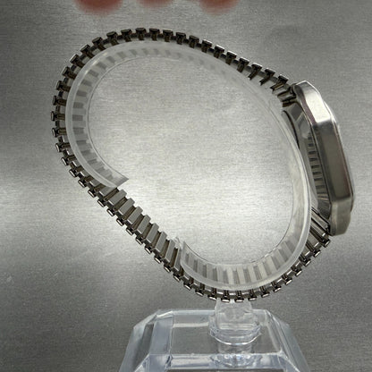 Seiko Lord Quartz Watch Men 34mm Silver Dial Silver Tone Daydate 7143-5000 PARTS9