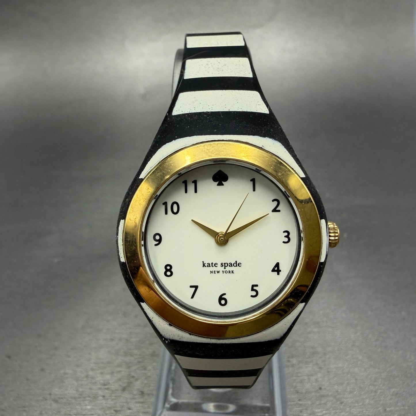 Kate Spade Rumsey Watch Women 31mm White Dial Black Case Round New Battery0