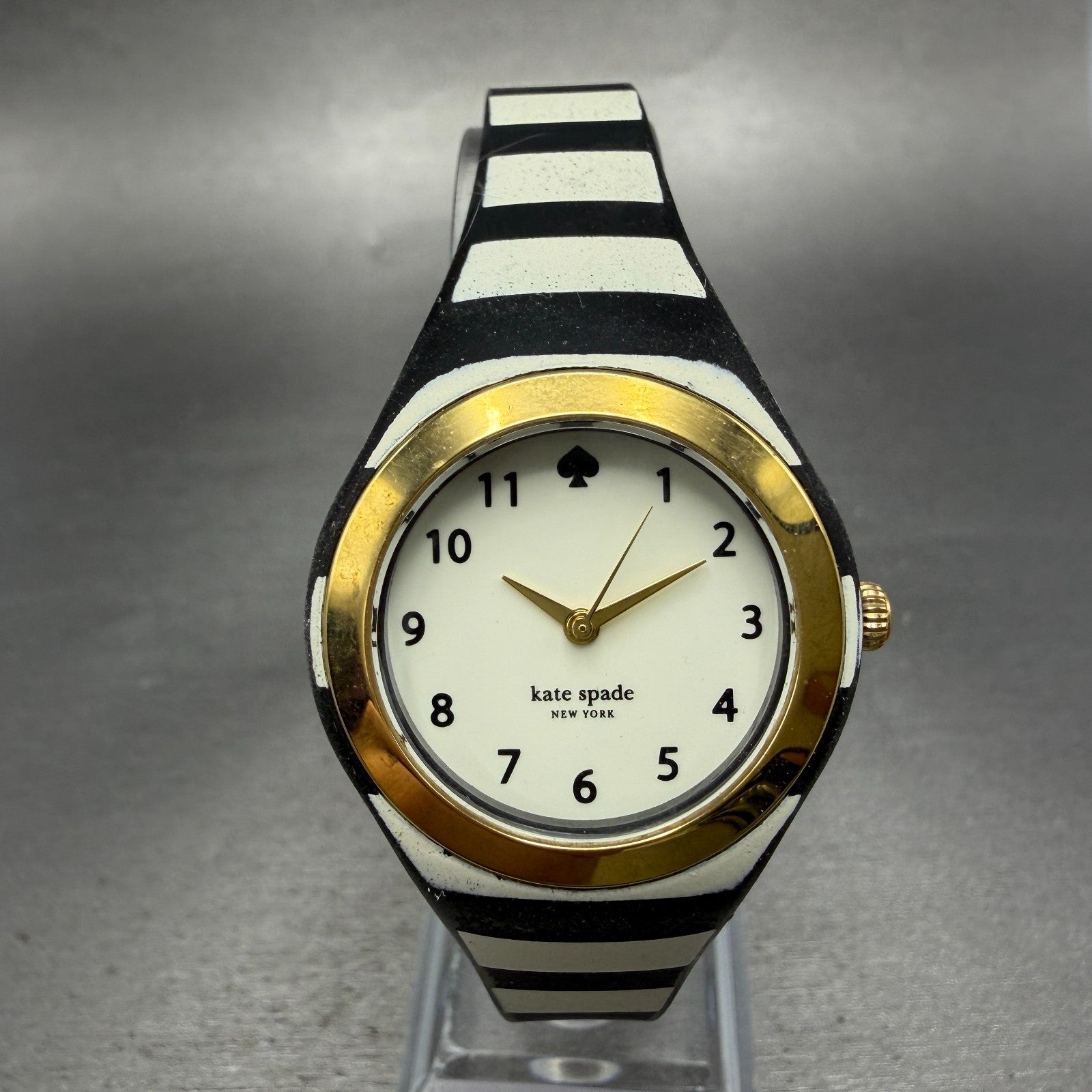 Kate Spade Rumsey Watch Women 31mm White Dial Black Case Round New Battery0