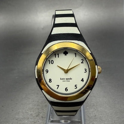 Kate Spade Rumsey Watch Women 31mm White Dial Black Case Round New Battery0