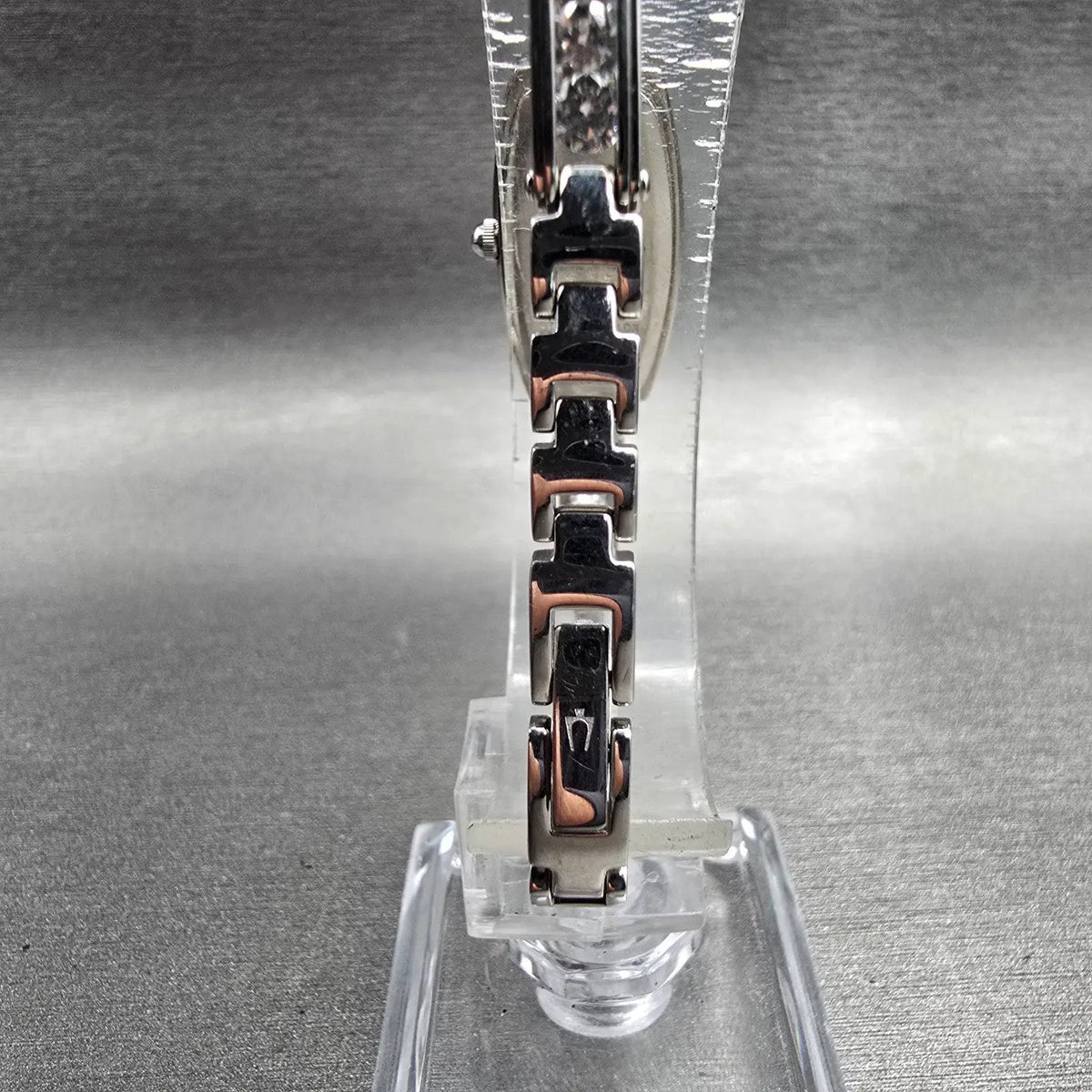 Bulova Watch Women 14mm Black Dial Silver Tone Rectangle 96T15 New Battery JP457