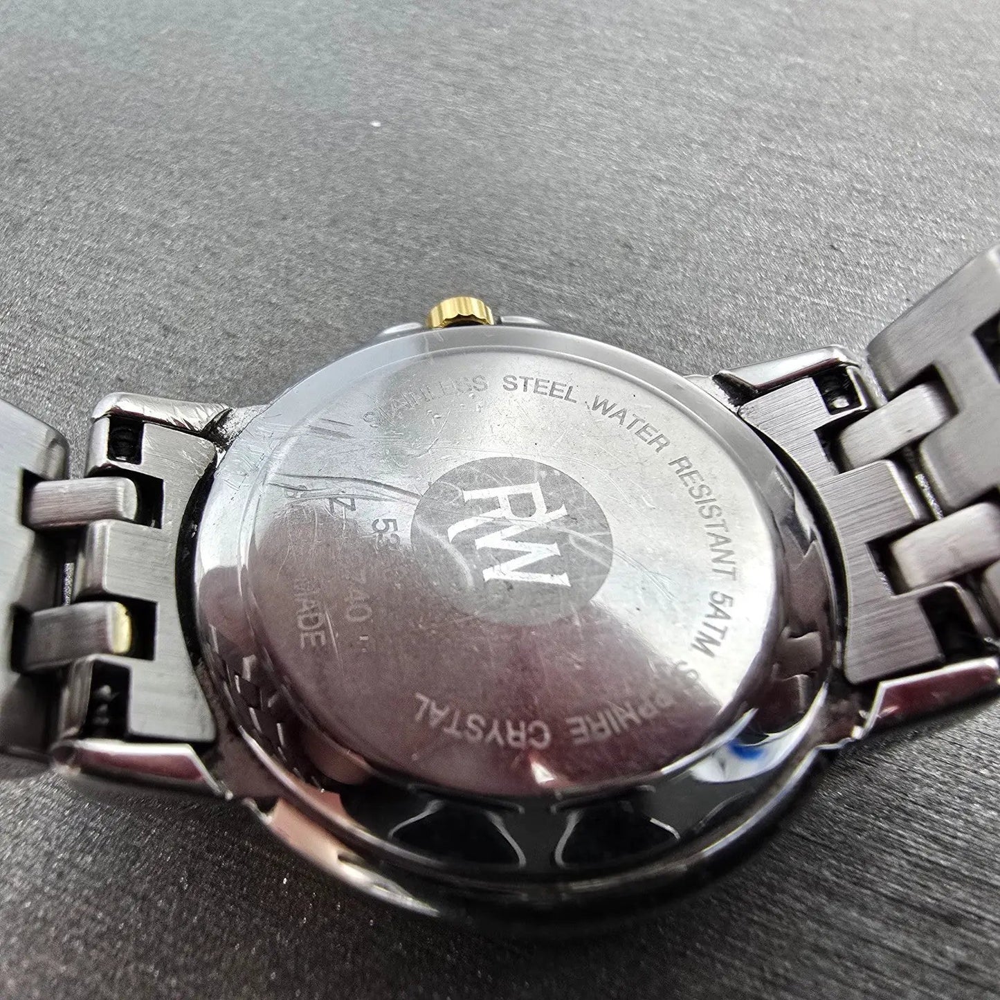 Raymond Weil Tango Watch Women 28mm White Dial Two Tone Date Round 5360 New BatJ9