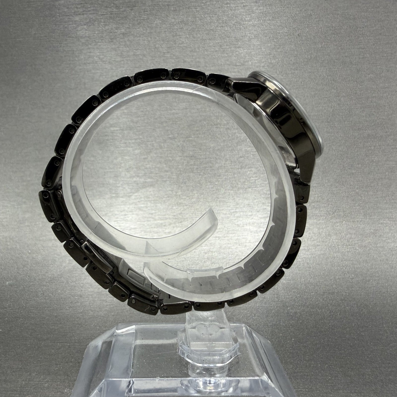 Movado Bold Watch Women 25mm Black Dial Black Tone Round 3600326 New Battery8