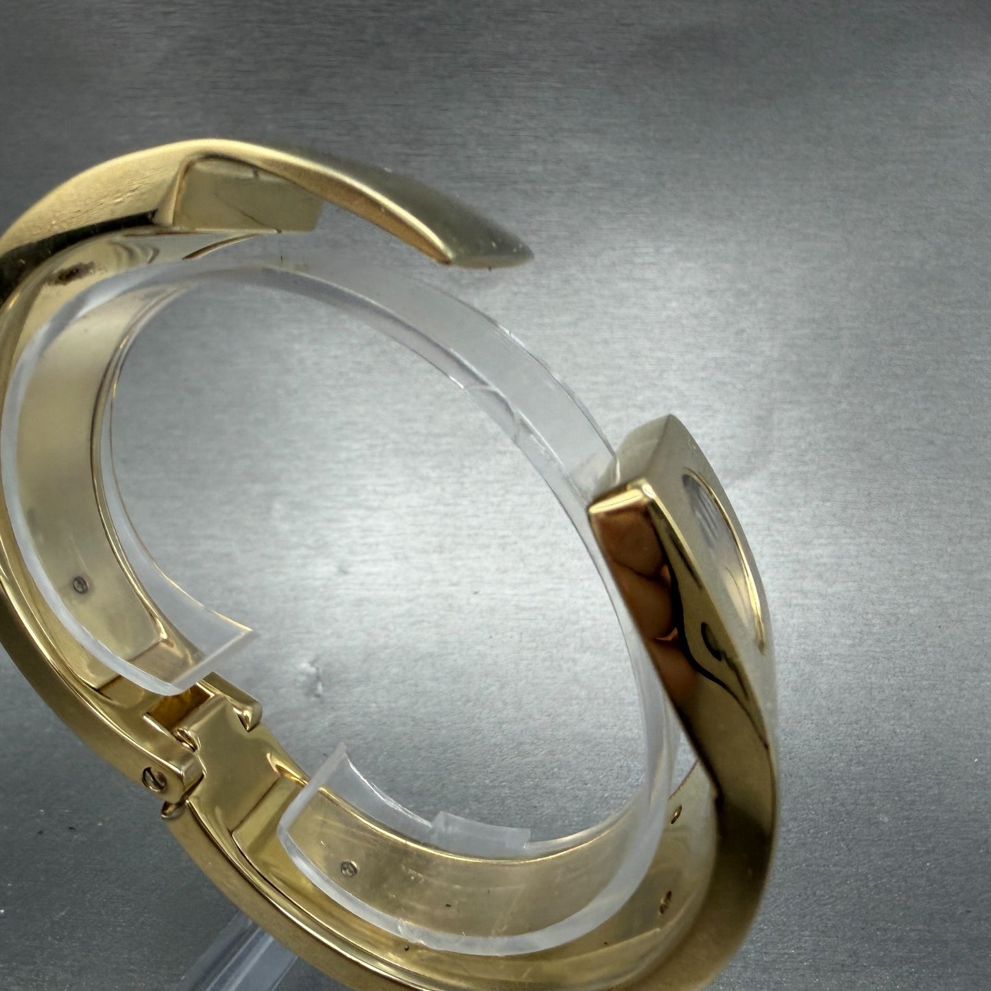 Michael kors Bangle Watch Women 28mm Champagne Dial Gold Tone MK-3497 New Batt3