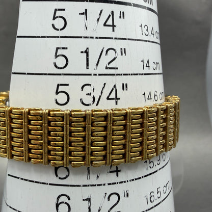 Seiko Tank Watch Women 12mm Champagne Dial Gold Tone 2e20-6109 New Battery 97KG10
