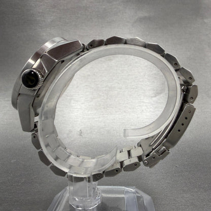 Nixon The Private Watch Men 42mm Black Dial Silver Tone Round Bracelet New Batt6