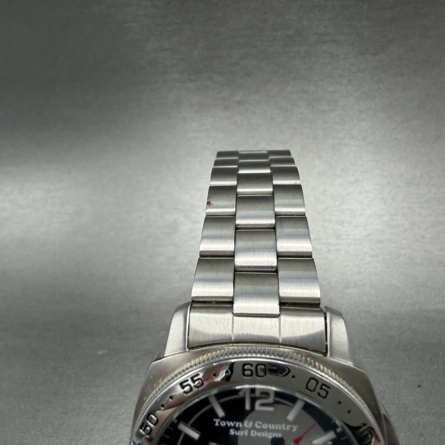 Orient Town & Country Dive Watch Men 40mm Black Dial Steel Date Round New Batt4