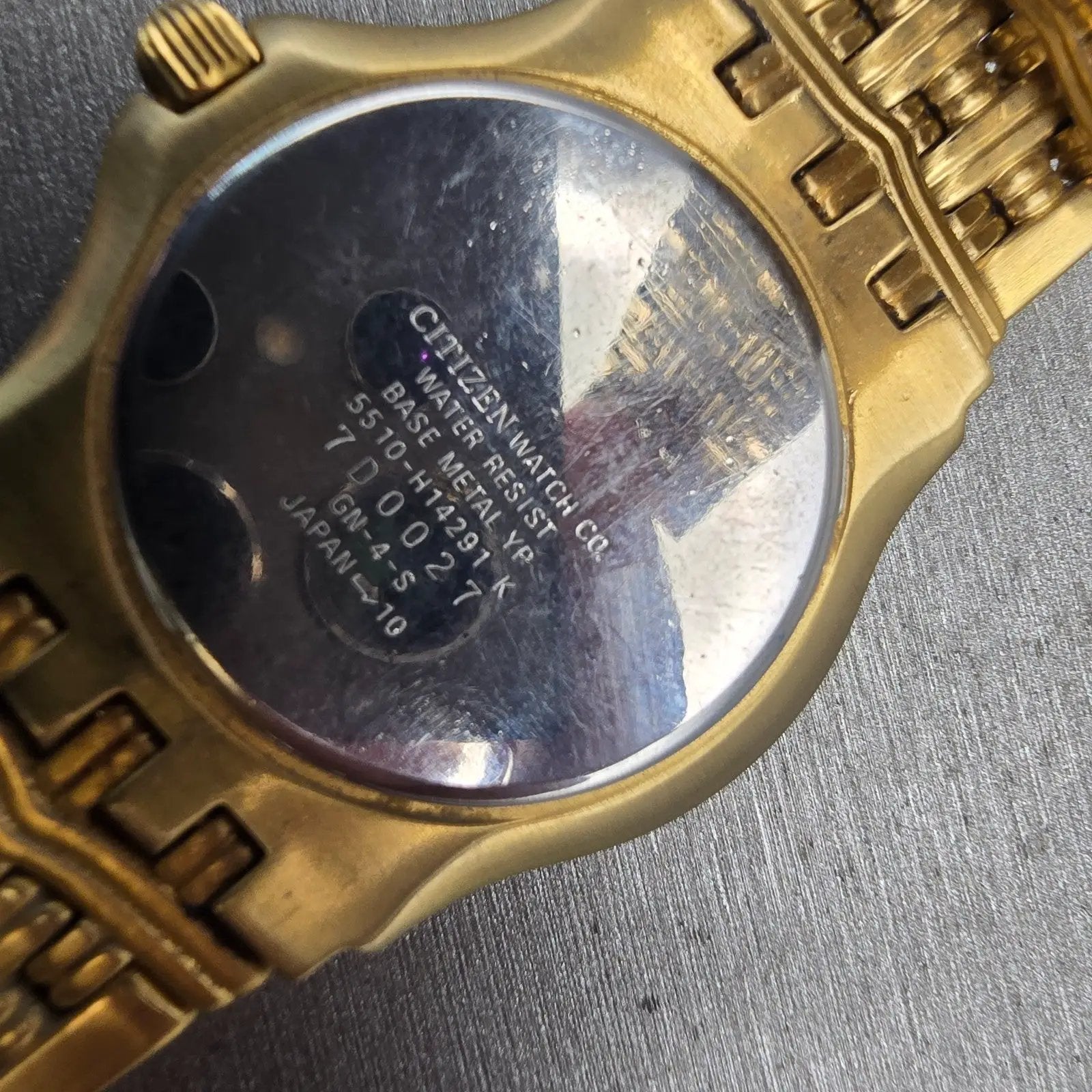 Citizen Elegance Watch Men 35mm Cream Dial Gold Tone Date 5510-H14291 New Batt10