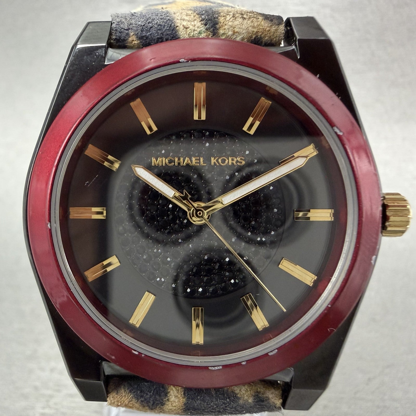 Michael Kors Channing Watch Women 40mm Black Dial Black Tone Round MK2855 Newbat1