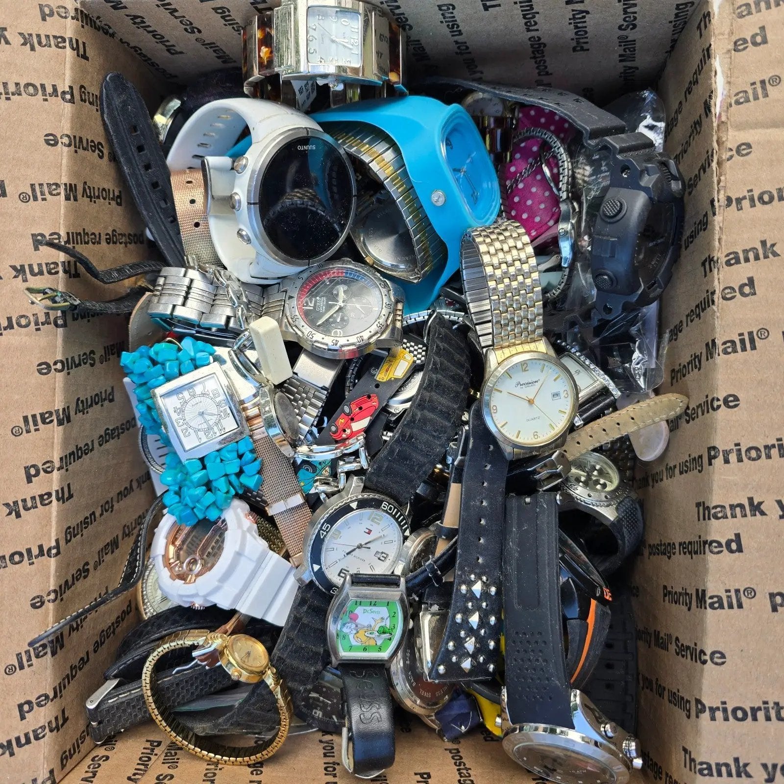 Watch Lot Men Women Invicta Casio Guess Fossil Wenger 15.8 LB VTG Modern PARTS2