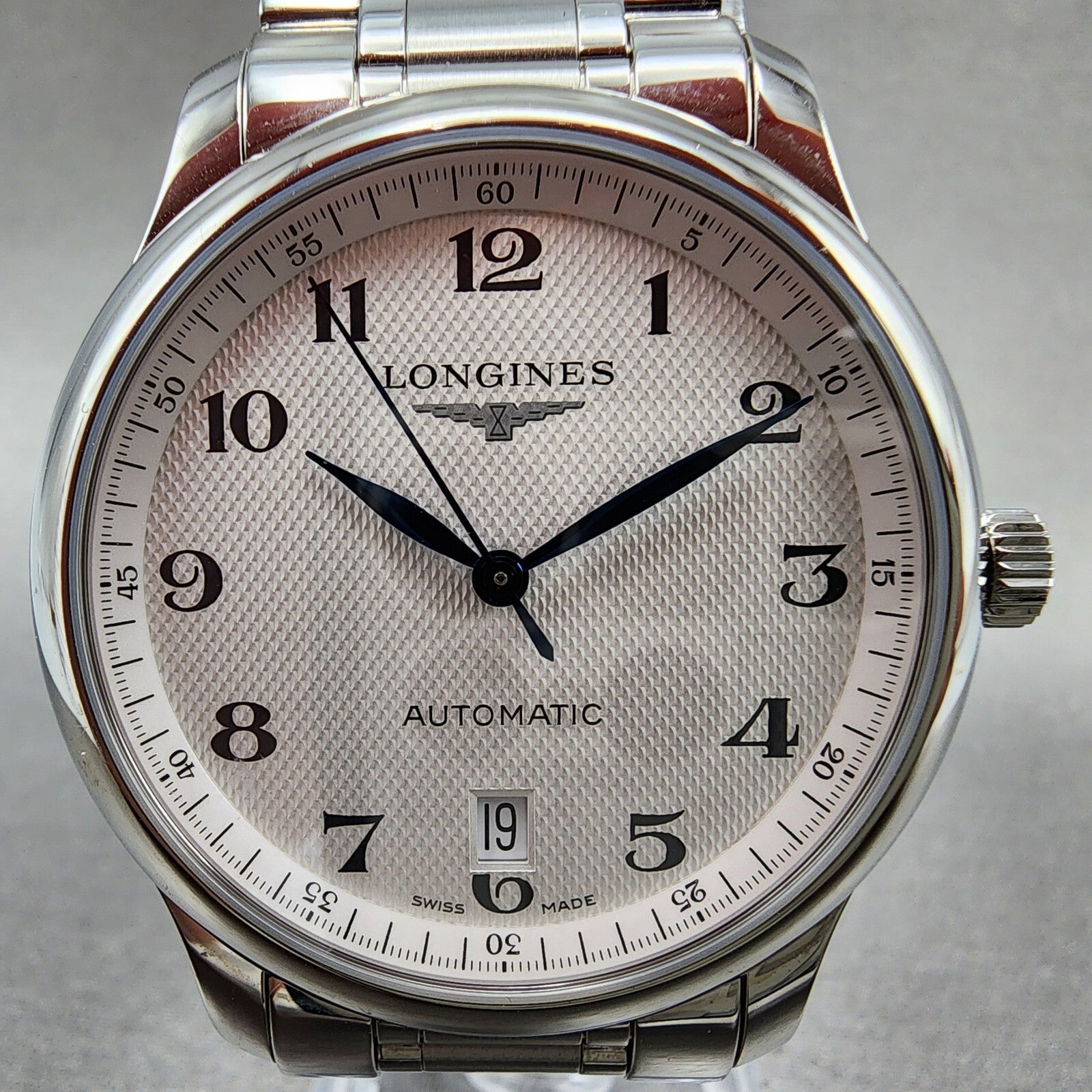 Longines Master Collection Automatic Watch Men 39mm White Dial Steel Date1