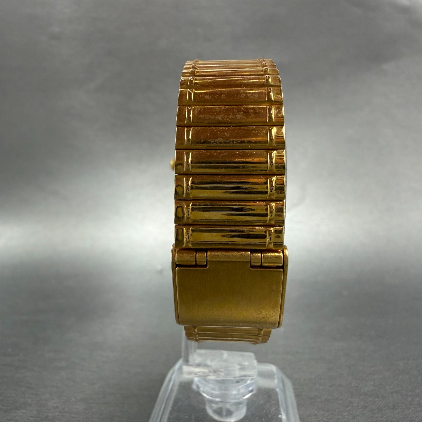 Elgin Watch Unisex 27mm Gold Dial Gold Tone Octagon New Battery Vintage7