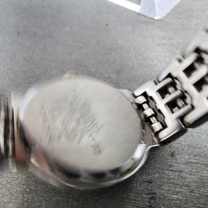Seiko Exceline Watch Women 23mm White Dial Two Tone Round 73210480 New Battery9