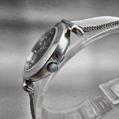 Skagen Watch Women 25mm Black Dial Silver Tone Round 107SSSBD New Batt2