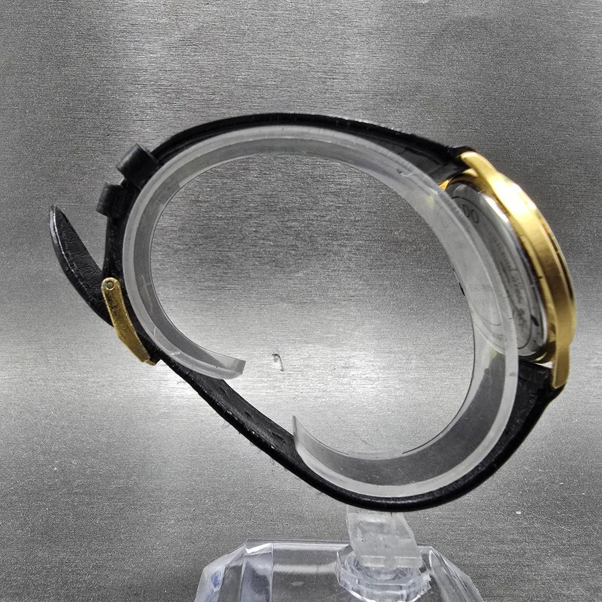 Movado Museum Watch Men 34mm Black Dial Gold Round 87-D1-844 New Battery Box9