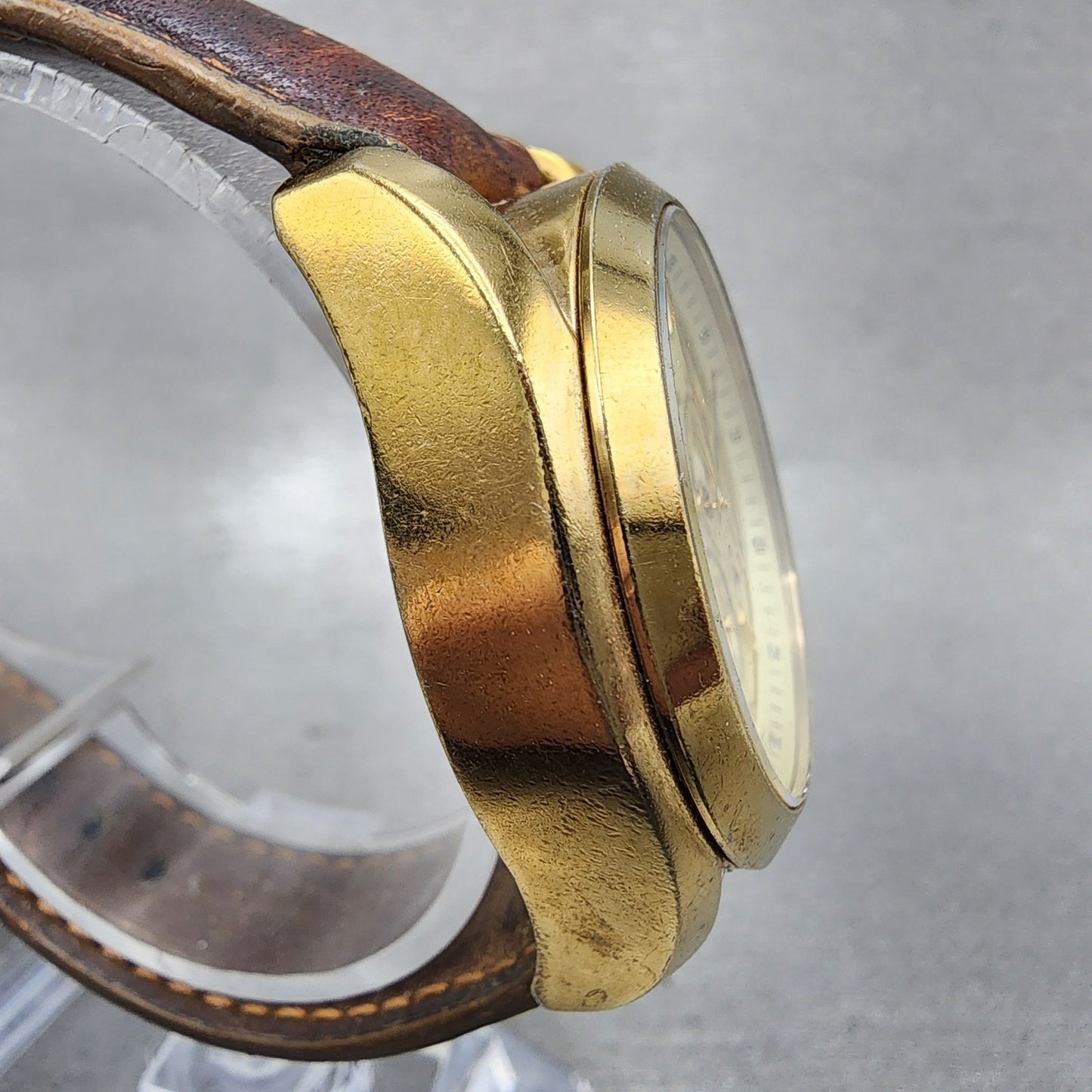 Michael kors Bradshaw Watch Women 36mm Champagne Dial Gold Tone Date New Battery3