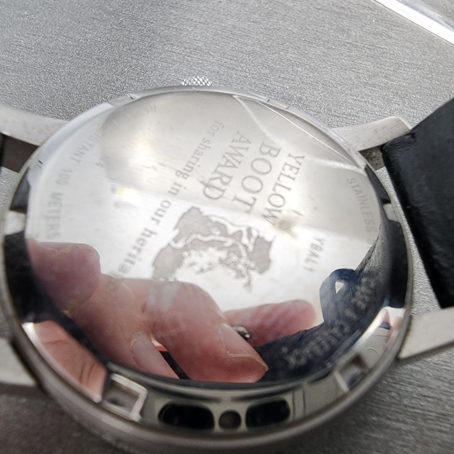 Timberland Dive Watch Men 36mm Orange Dial Steel Date Round YBAL1 New Battery12