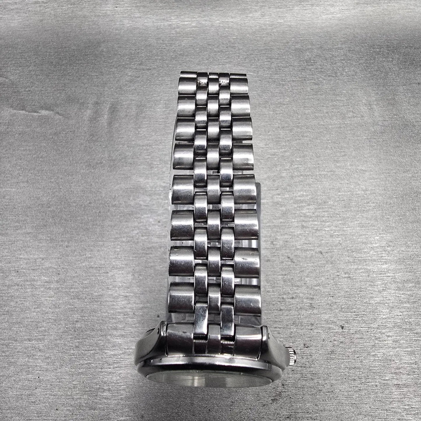 Seiko Alba Watch Men 36mm Luminous Dial Silver Tone Daydate 7N33-K002 New Batt L4