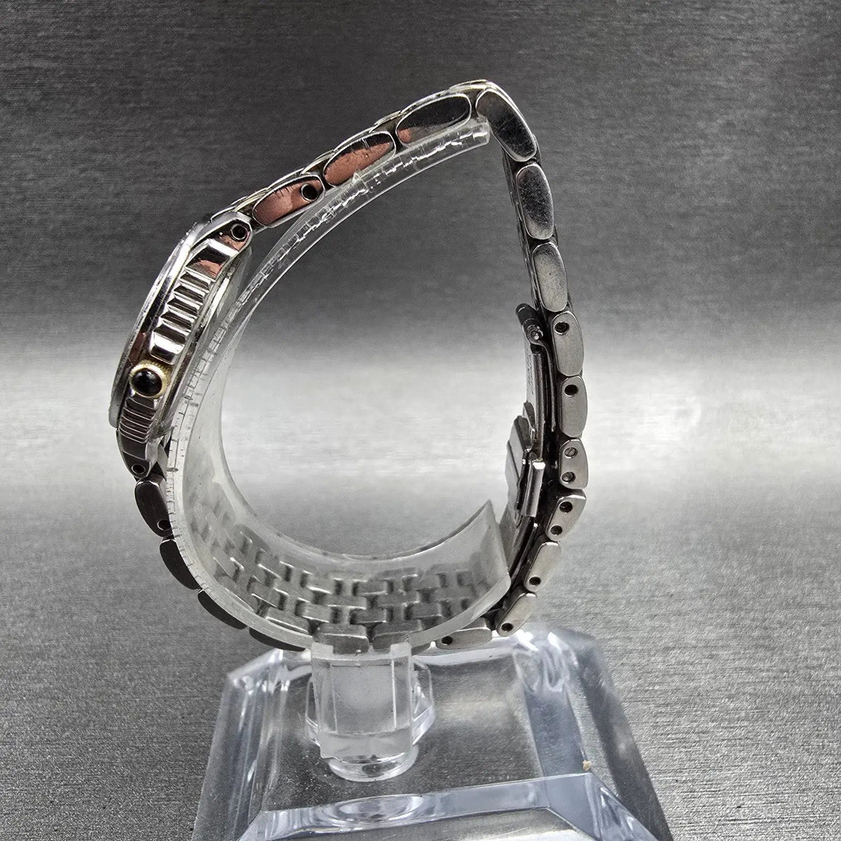 Seiko Watch Women 23mm MOP Dial Silver Diamond Bezel Round 1N00-0KH0 New Battery6