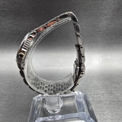 Seiko Watch Women 23mm MOP Dial Silver Diamond Bezel Round 1N00-0KH0 New Battery6