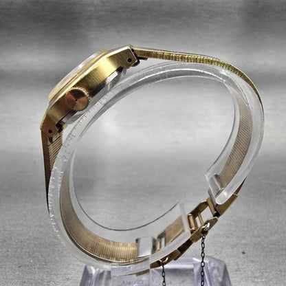 Seiko Watch Women 22mm Gold Dial Gold Tone Round 1100-1440 Manual Wind Vintage6