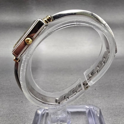 Citizen Watch Women 15mm Champagne Dial Two Tone Rectangle 5421-K15044 New Batt6
