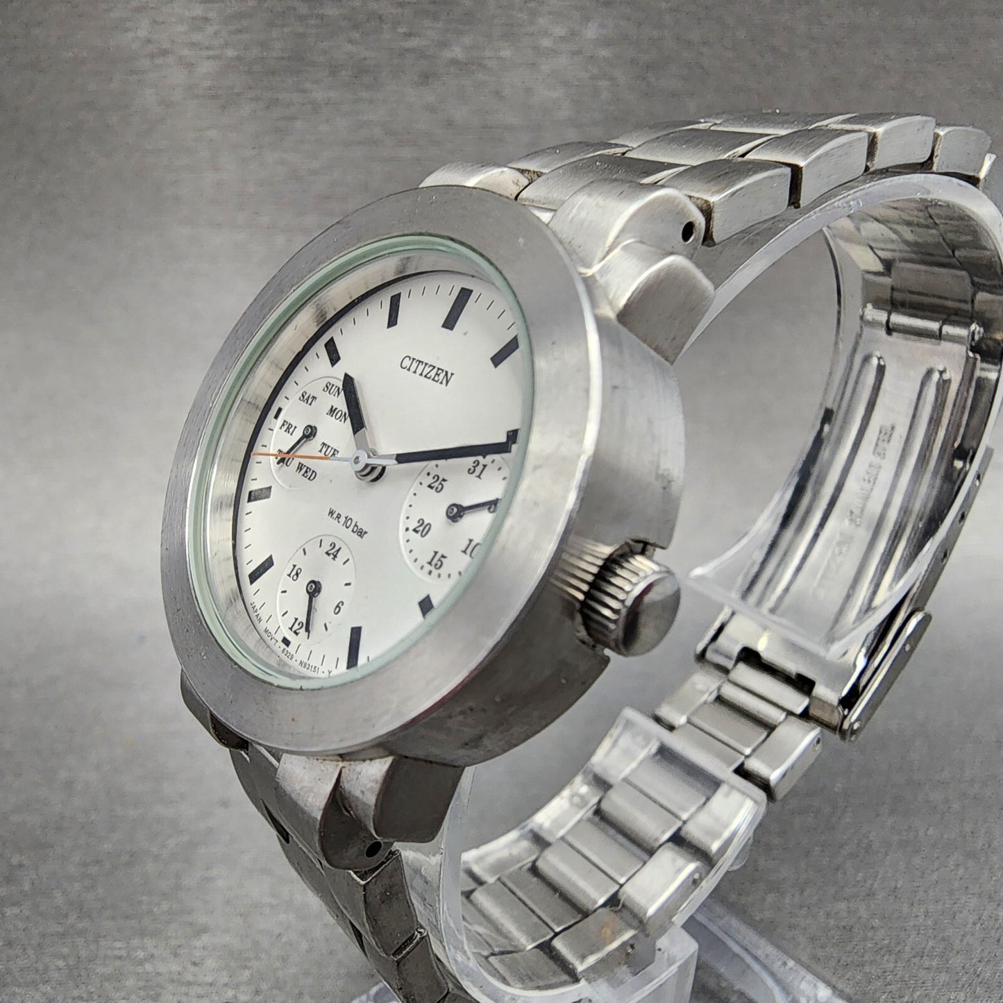 Citizen Watch Women 31mm White Dial Stainless Steel Daydate Round New Battery2