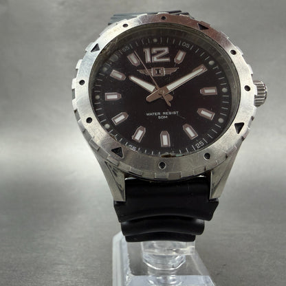 Invicta Watch Men 45mm Black Dial Silver Tone Round IBI20027-001 New Battery5
