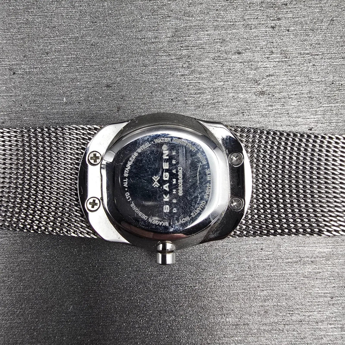 Skagen Watch Women 23mm MOP Dial Silver Tone Gemmed Oval 686XSGSC New Battery10