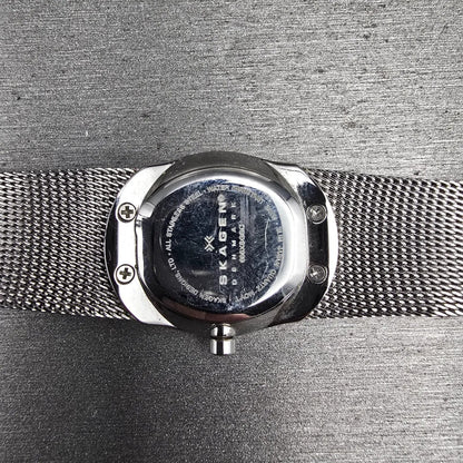 Skagen Watch Women 23mm MOP Dial Silver Tone Gemmed Oval 686XSGSC New Battery10
