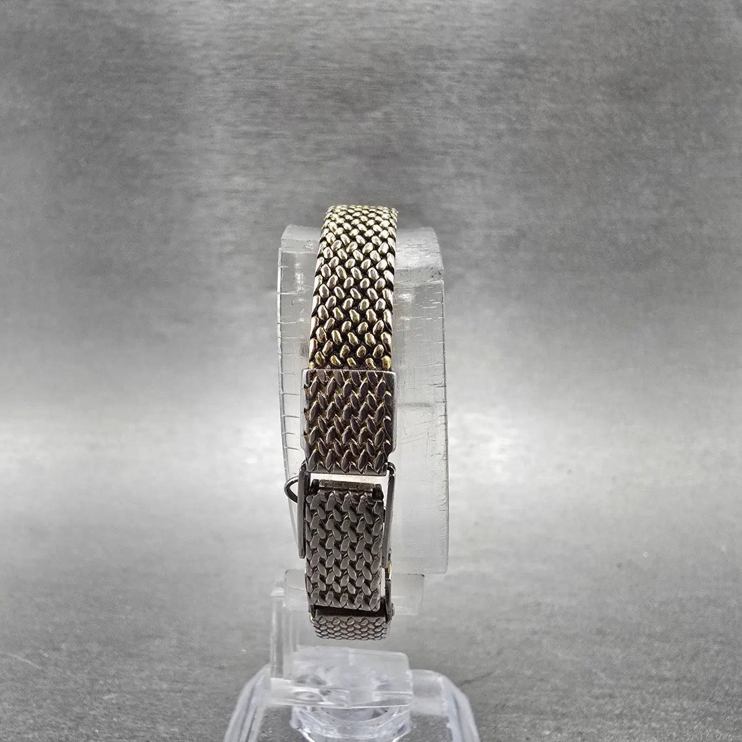 Seiko Tank Watch Women 14mm Champagne Dial Gold Tone 1320-5959 New Battery VTG H7