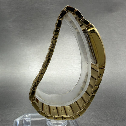 Elgin Watch Women 19mm Gold Dial Gold Tone Rectangle EG286NB New Battery VTG8