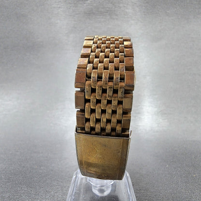 Omega Seamaster De Ville Watch Men 35mm Gold Dial Gold Filled 196.0075 PARTS