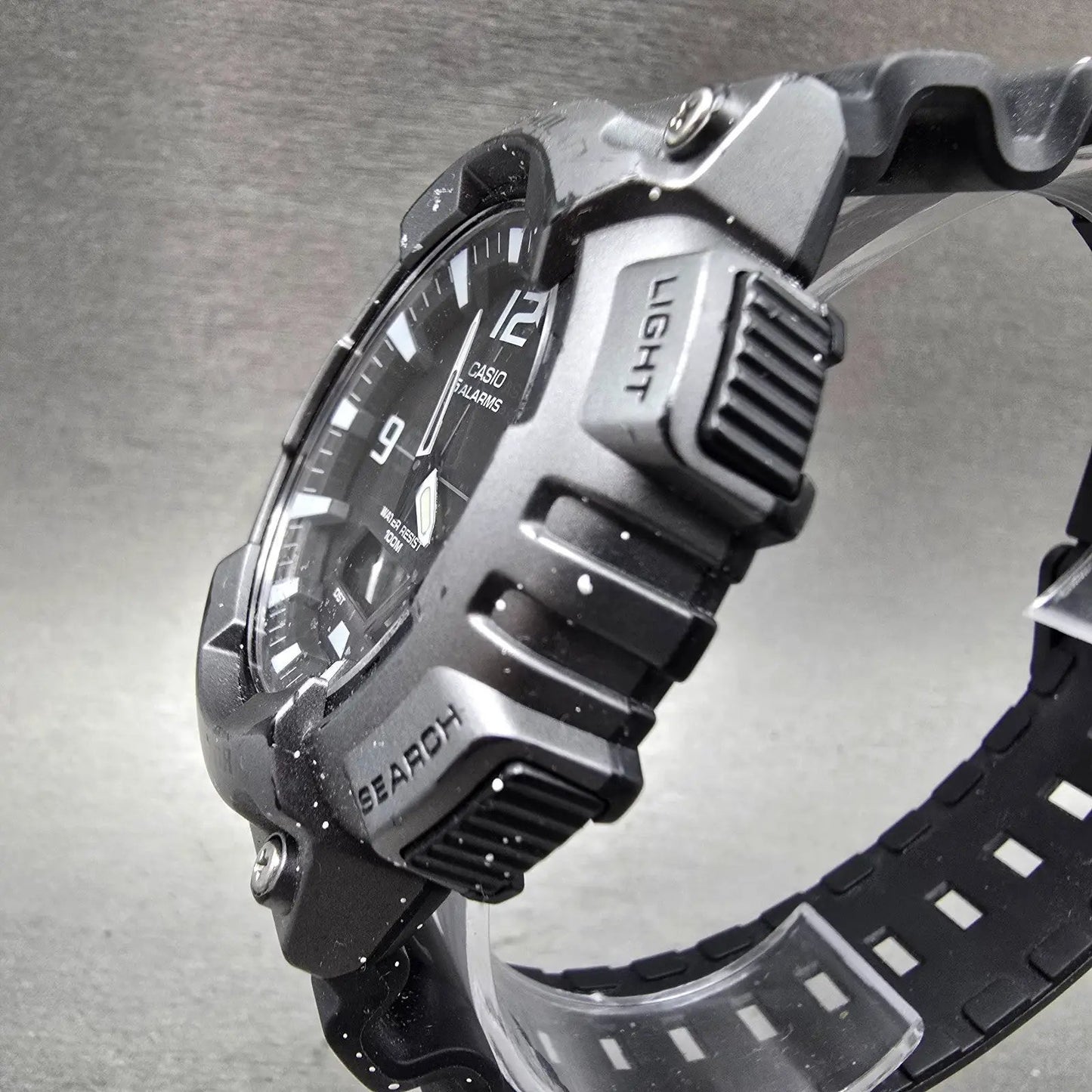 Casio AQ-S810W Watch Men 47mm Black Gray Alarm Chronograph Analog Digital Solar2