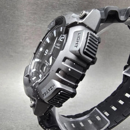 Casio AQ-S810W Watch Men 47mm Black Gray Alarm Chronograph Analog Digital Solar2