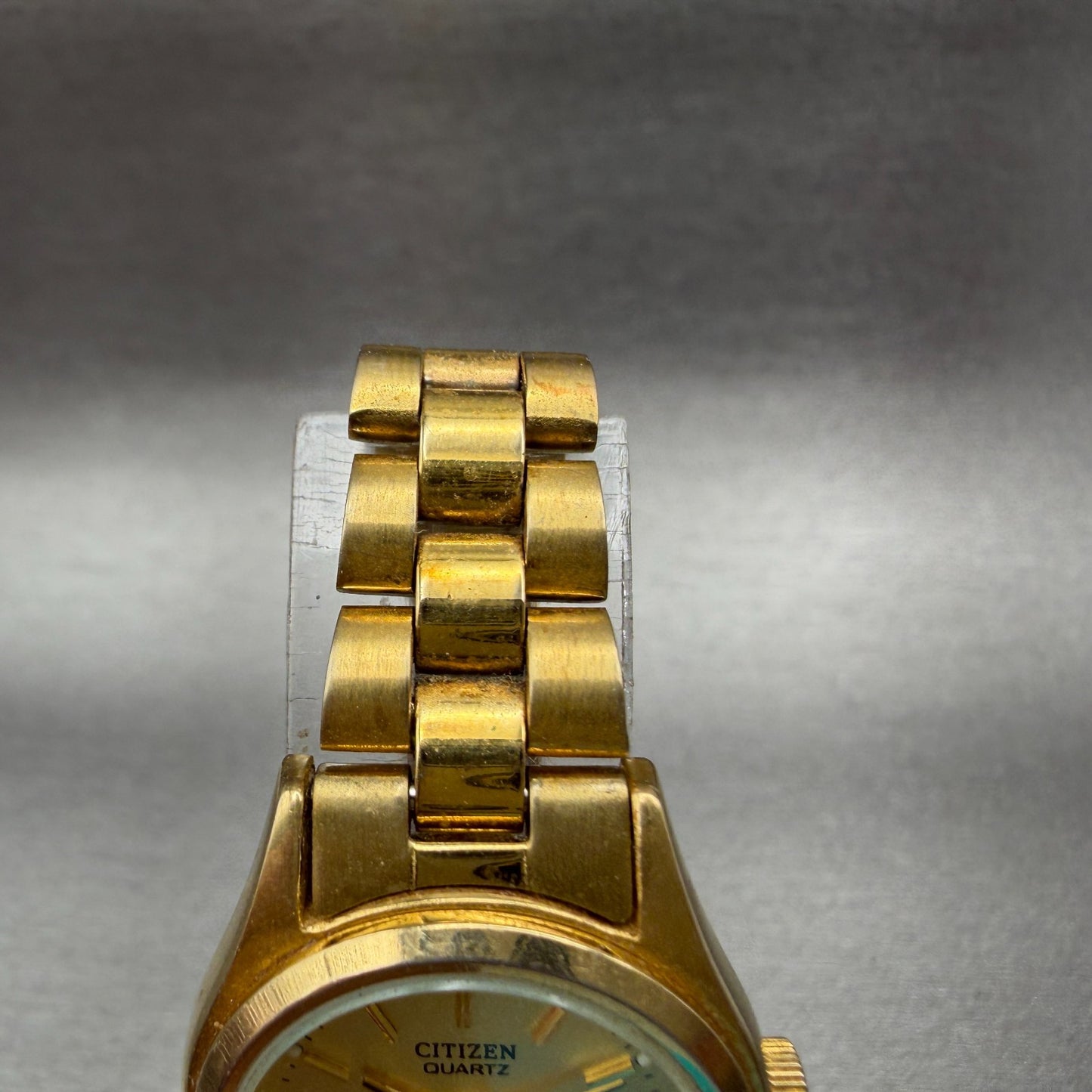 Citizen CQ Watch Women 24mm Champagne Dial Gold Tone Daydate 6000-K04051 NewBatt4